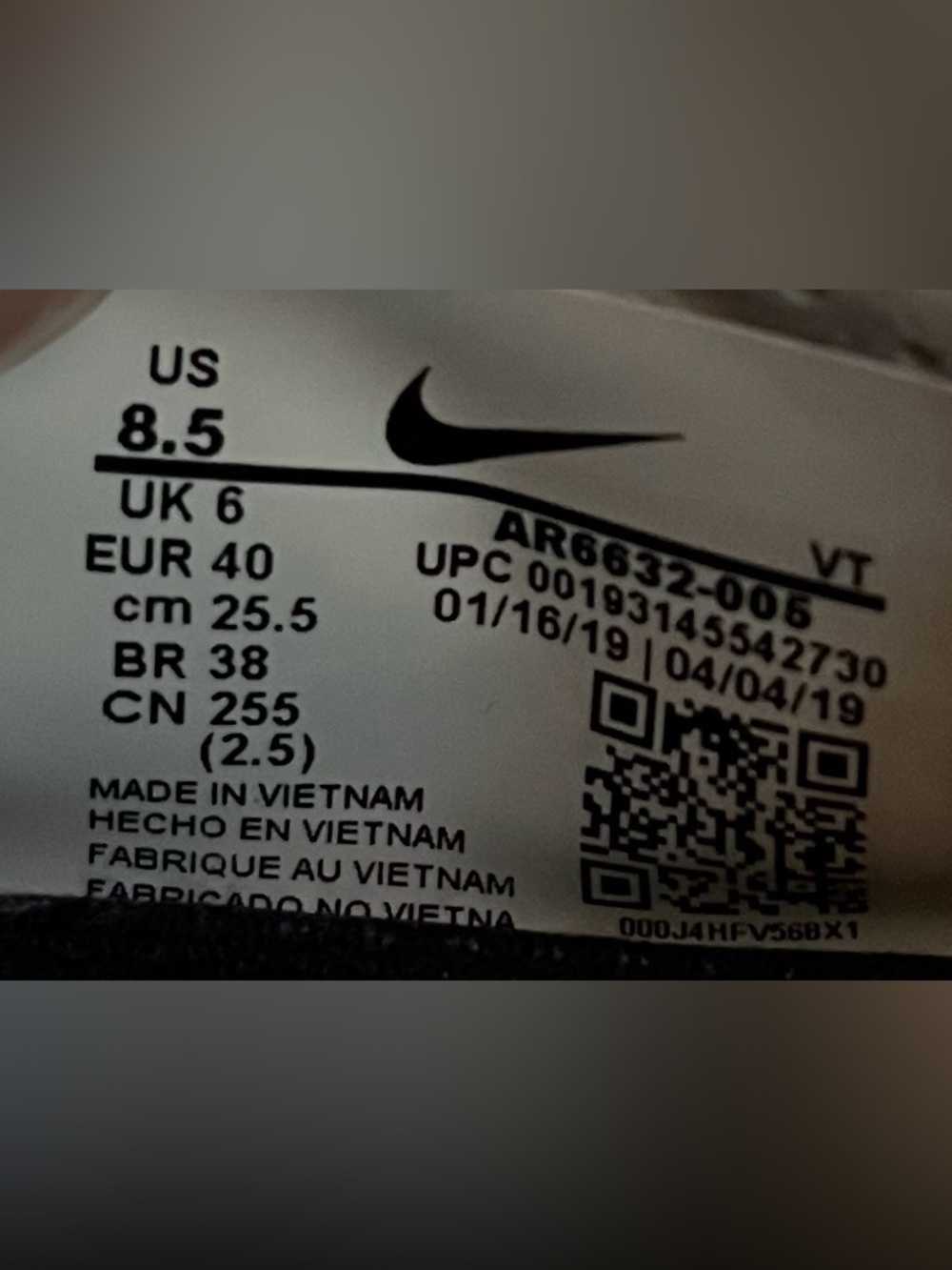 Nike Air VaporMax 2019 White Hyper Pink Aqua Running Shoes Women’s Size 8.5 - Picture 7 of 7